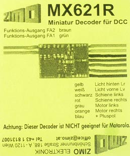    MX621R   . DCC. , , N.