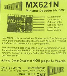    MX621N   . DCC. , , N.